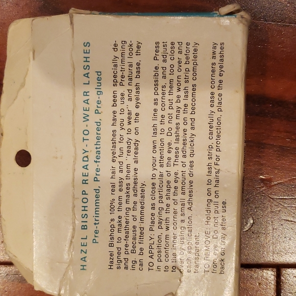 Vintage real human hair eyelashes - Picture 2 of 3